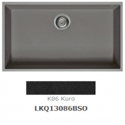 Zlewozmywak Elleci QUADRA 130 keratek K86 kuro LKQ13086BSO podwieszany